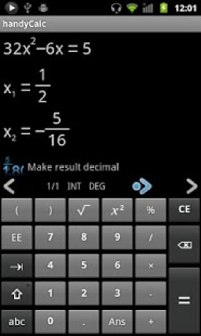 handycalc screenshot