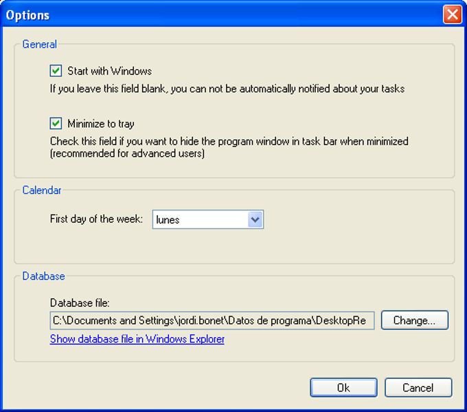 Desktop Reminder Desktop Reminder