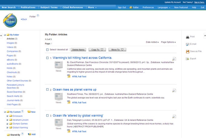 EBSCOhost Research Interface EBSCOhost Research Interface