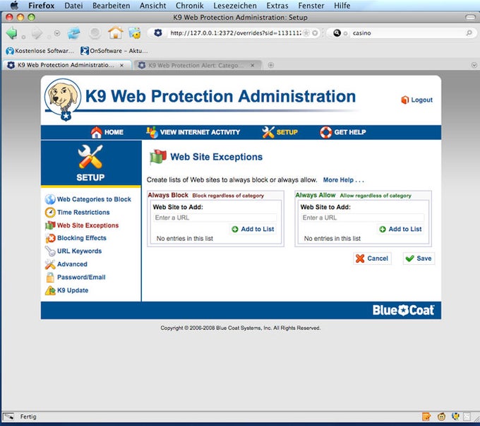 K9 Web Protection K9 Web Protection