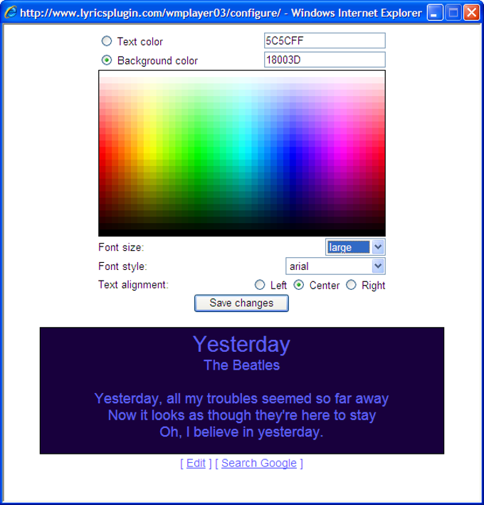Lyrics Plugin Lyrics Plugin
