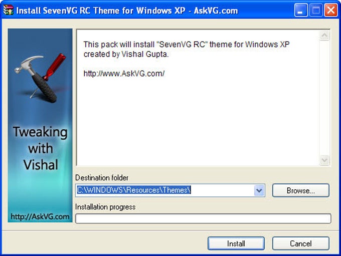 SevenVG RC Theme for XP SevenVG RC Theme for XP