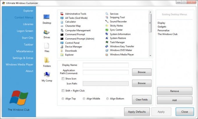 Ultimate Windows Context Menu Customizer Windows Download