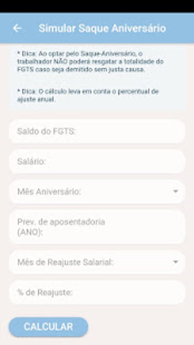 FGTS - SAQUE ANIVERSÁRIO