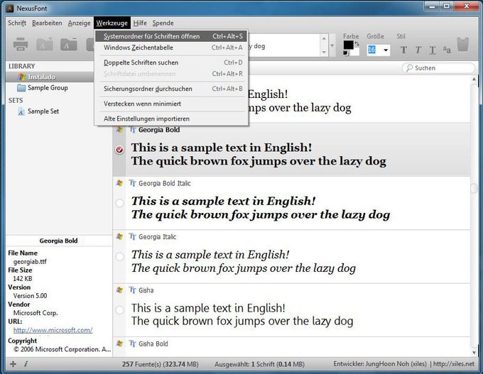NexusFont NexusFont