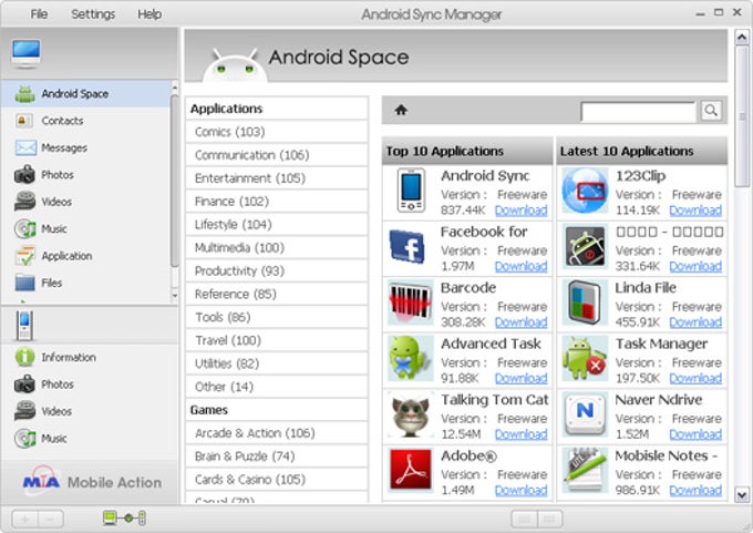 Android Sync Manager WiFi Android Sync Manager WiFi