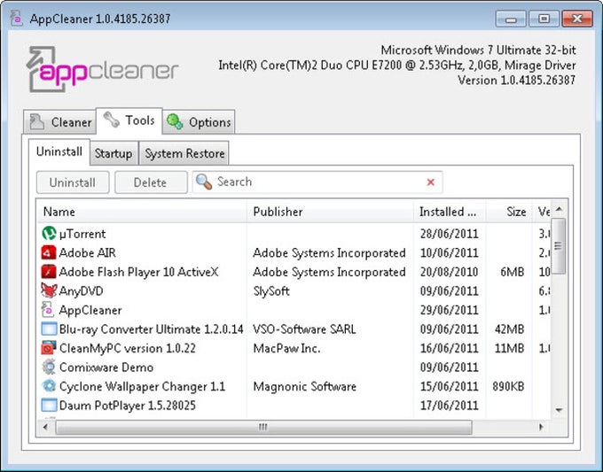 AppCleaner Portable AppCleaner Portable