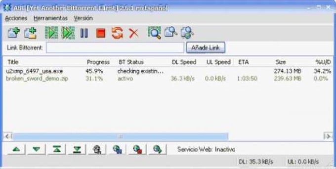 ABC (Yet Another Bittorrent Client) Traductor ABC (Yet Another Bittorrent Client) Traductor