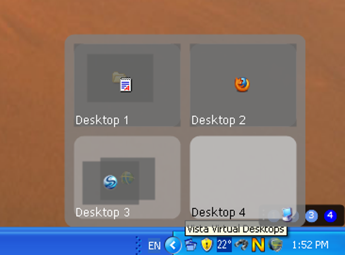 Vista/XP Virtual Desktop Manager Vista/XP Virtual Desktop Manager