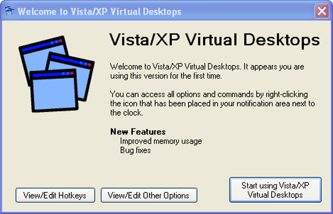 Vista/XP Virtual Desktop Manager Vista/XP Virtual Desktop Manager
