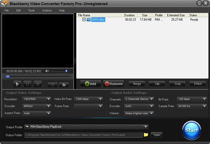 Blackberry Video Converter Factory Pro Blackberry Video Converter Factory Pro