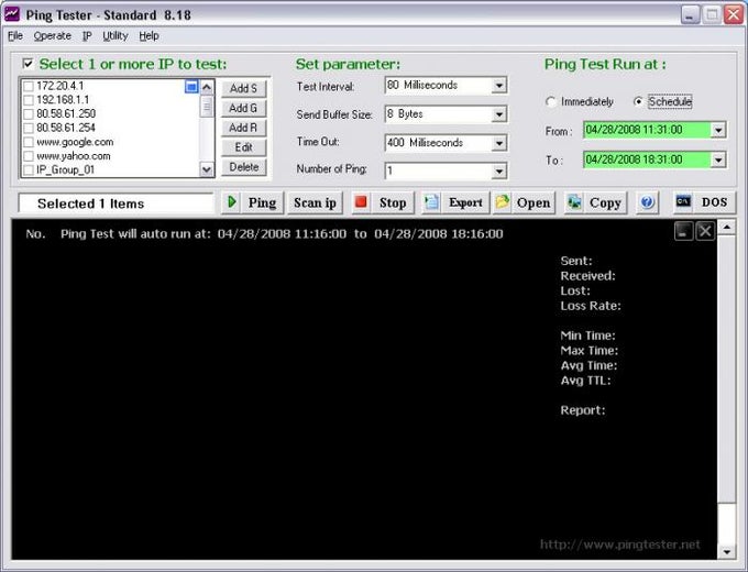 Ping Tester Standard Ping Tester Standard