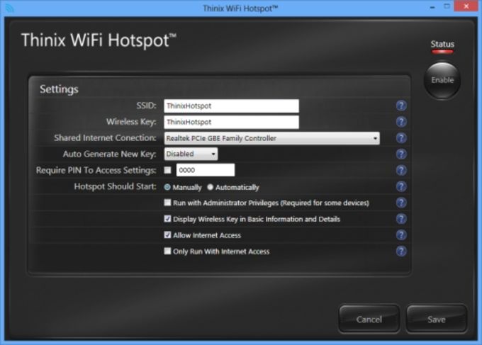 Thinix WiFi Hotspot - تنزيل