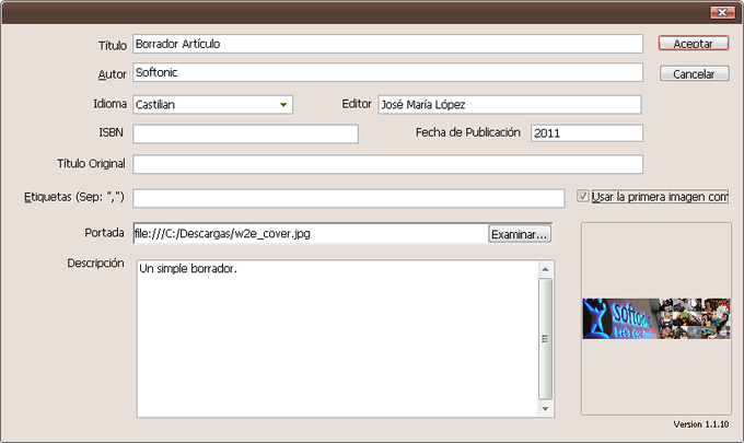 Writer2ePub Writer2ePub