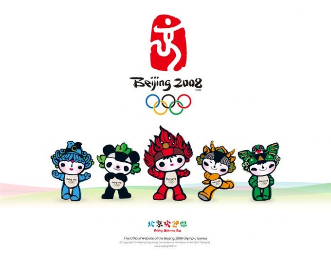 Fond d’écran Pékin 2008, les mascottes Fond d’écran Pékin 2008, les mascottes