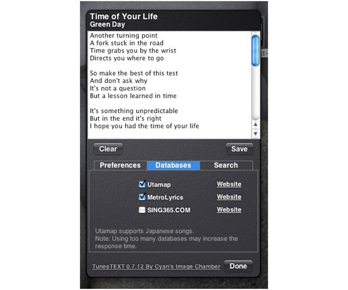 TunesTEXT TunesTEXT