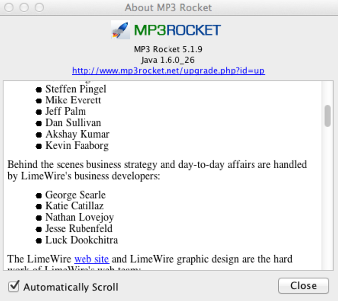 mp3 rocket for mac 10.4