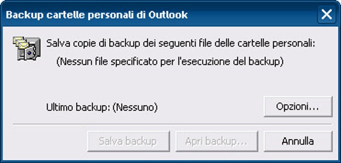 Backup cartelle personali