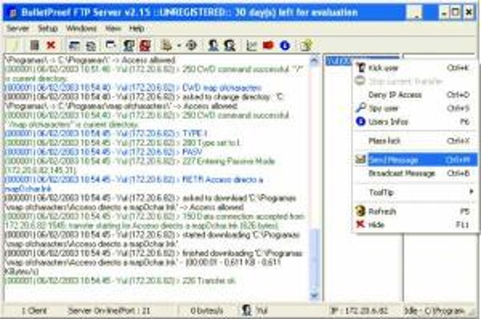 Bulletproof FTP Server Bulletproof FTP Server