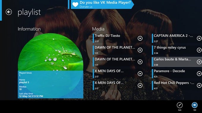 VK Media Player for Windows 10 VK Media Player for Windows 10
