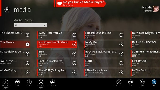 VK Media Player for Windows 10 VK Media Player for Windows 10