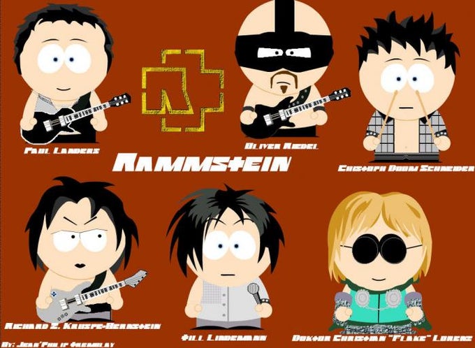 Fond d'écran Rammstein style South Park Fond d'écran Rammstein style South Park