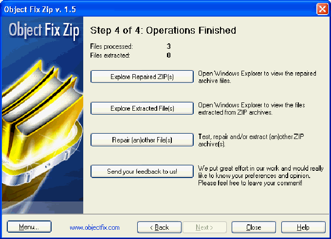 Object FIX ZIP Object FIX ZIP