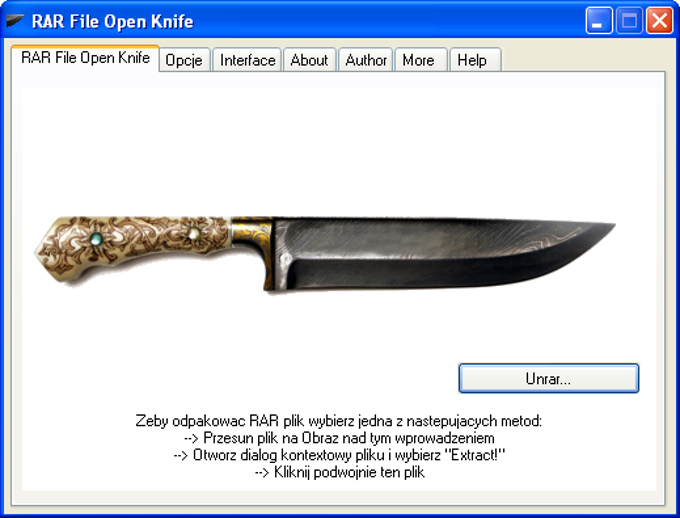 RAR File Open Knife RAR File Open Knife