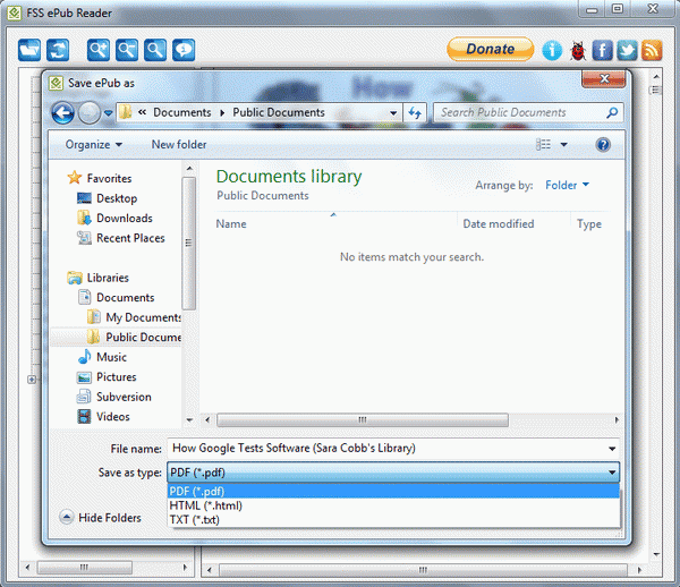 FSS ePub Reader FSS ePub Reader