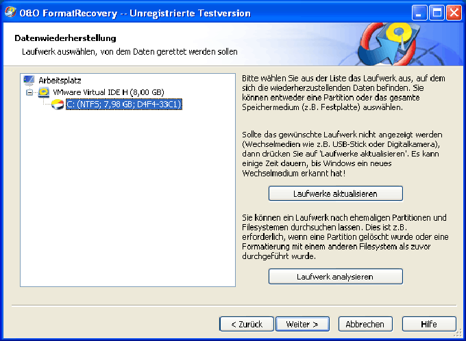 O&O FormatRecovery O&O FormatRecovery