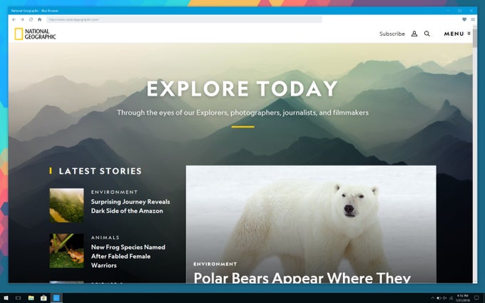 Blue Browser Blue Browser