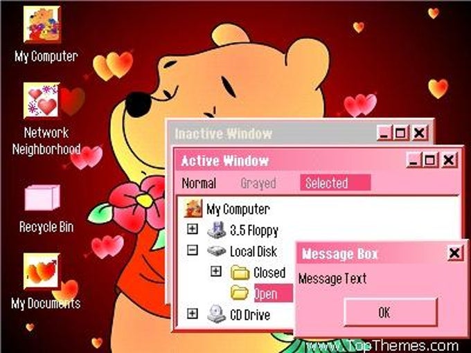 Pooh Valentine Theme Pooh Valentine Theme