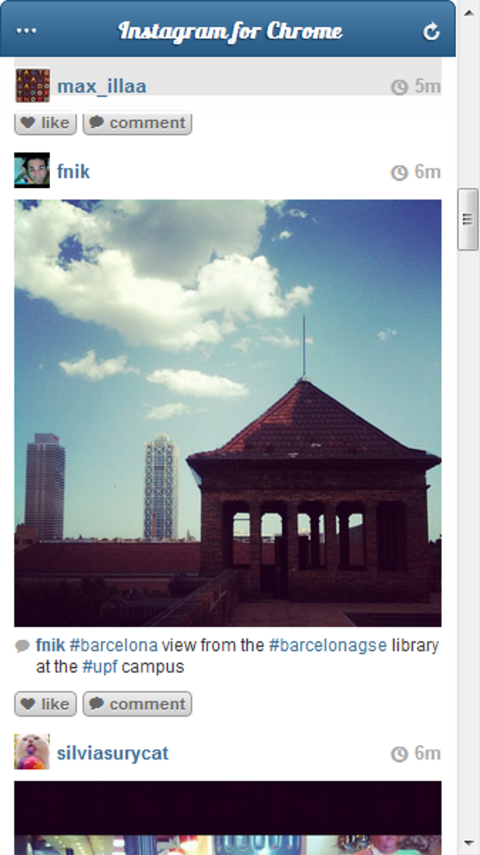 Instagram for Chrome Instagram for Chrome