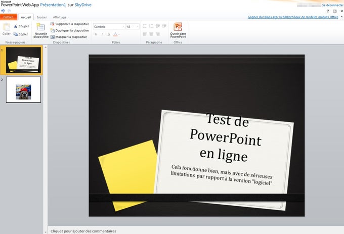 PowerPoint Web App PowerPoint Web App