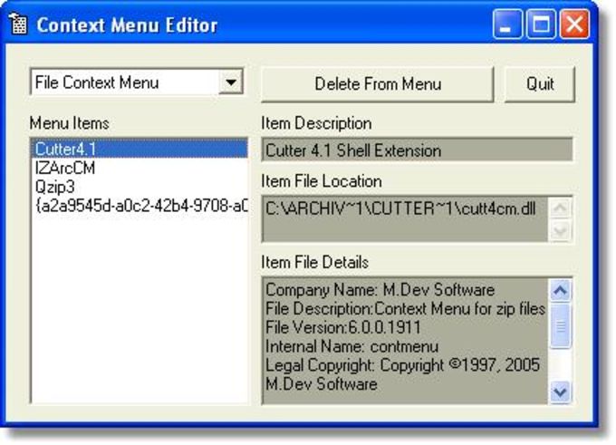 amdin menu editor pro remove text editor