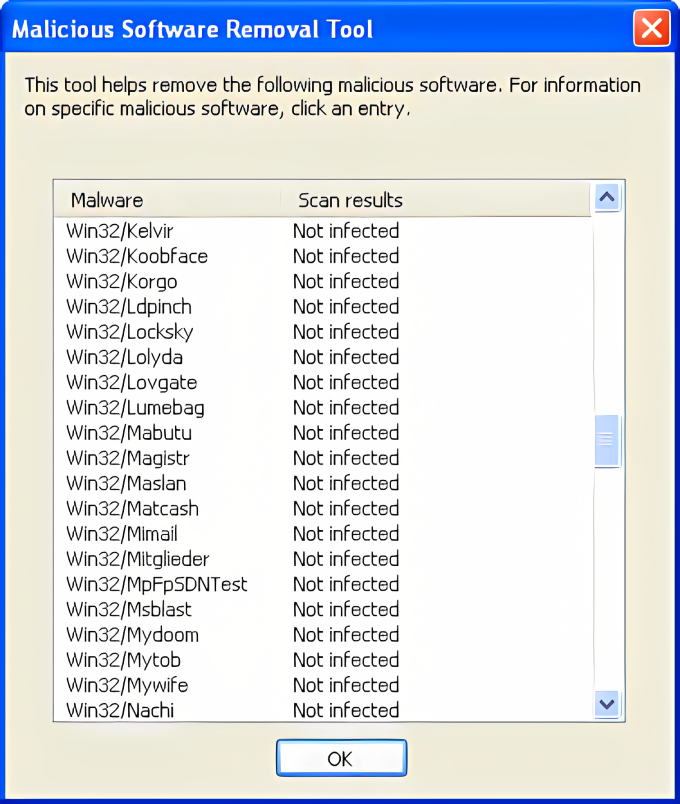 run microsoft malicious software removal tool