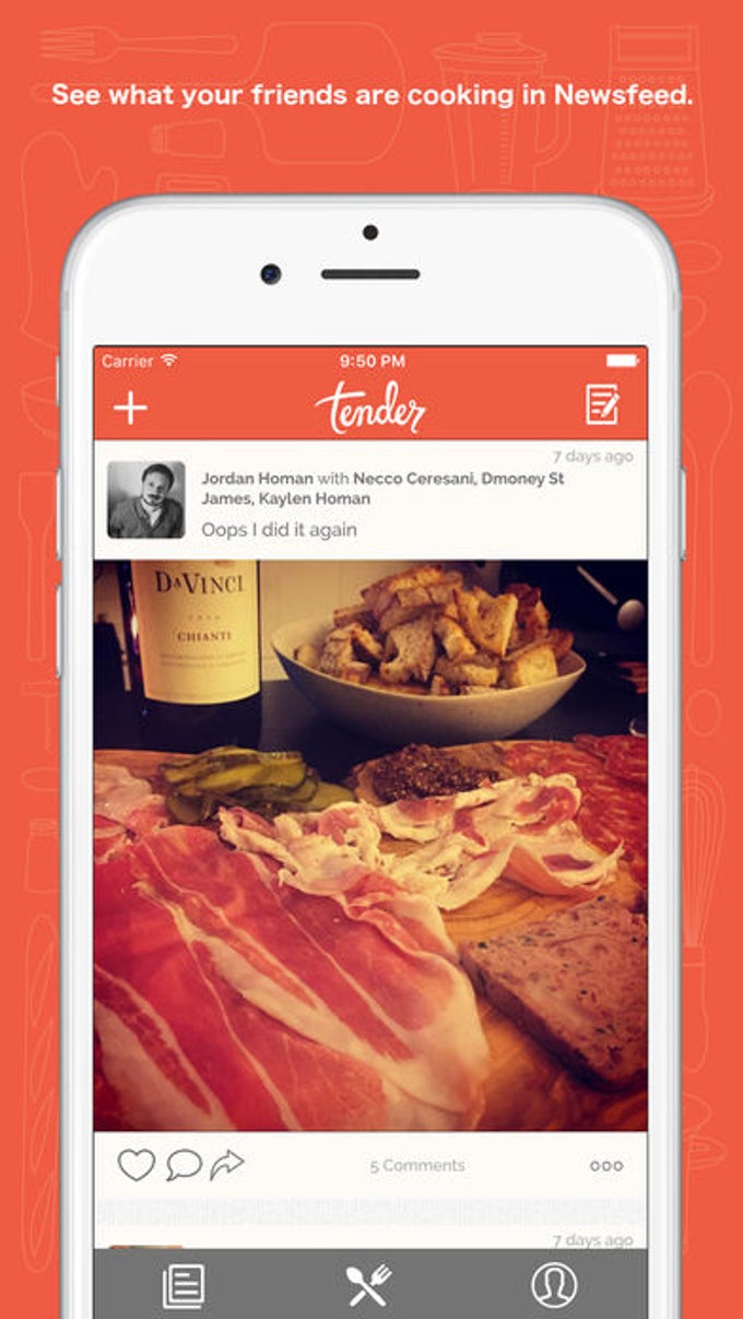 Tender - Social Food for iPhone - Download - 680 x 1207 jpeg 88kB