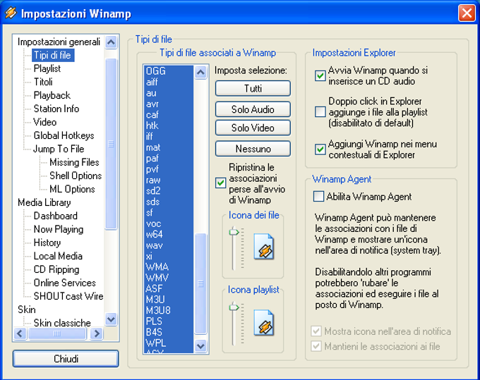 Language Pack italiano per Winamp 5 Language Pack italiano per Winamp 5