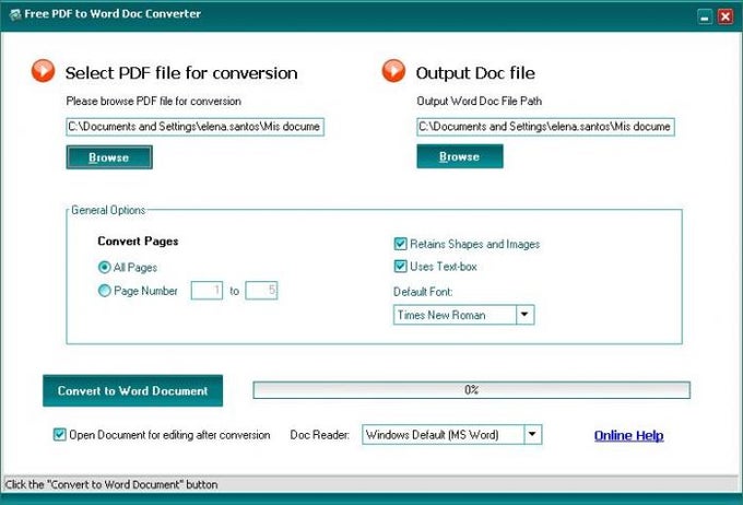 Free PDF to Word Doc Converter Free PDF to Word Doc Converter
