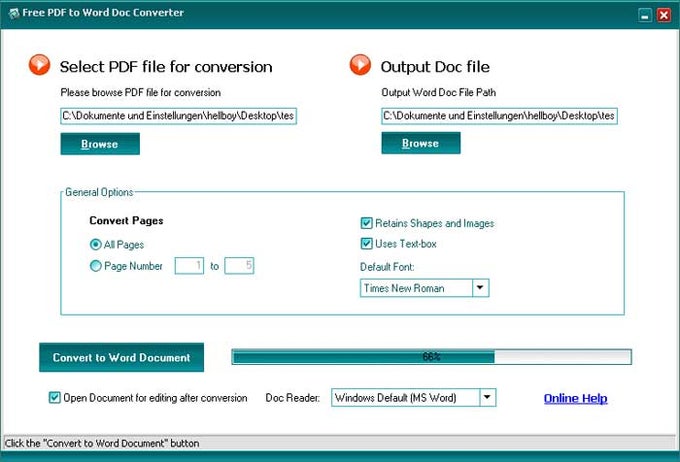 Free PDF to Word Doc Converter Free PDF to Word Doc Converter