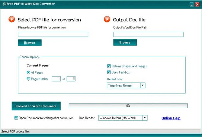Free PDF to Word Doc Converter Free PDF to Word Doc Converter
