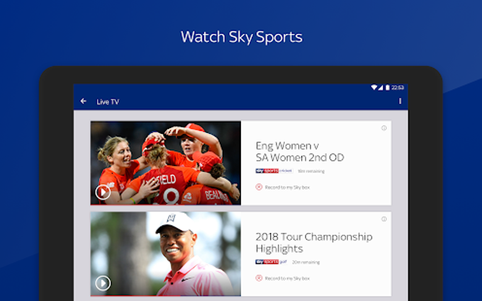 Stream sky sports mobile best sale to tv