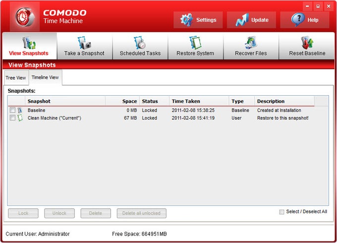 Comodo Time Machine Comodo Time Machine
