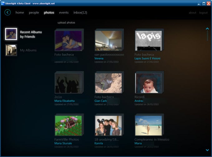 Silverlight Client for Facebook Silverlight Client for Facebook