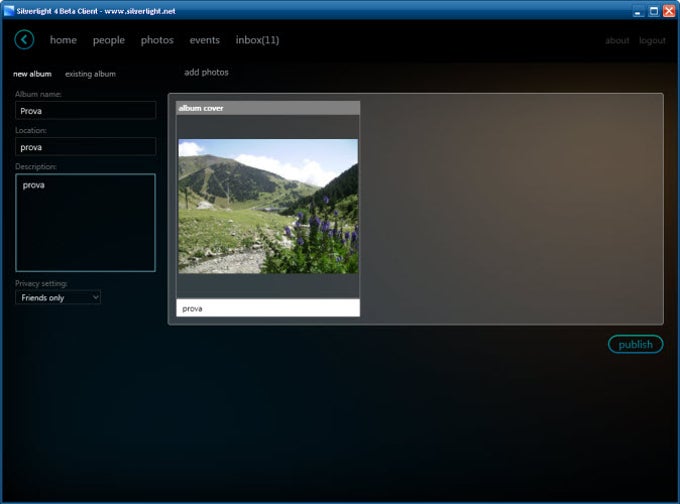 Silverlight Client for Facebook Silverlight Client for Facebook