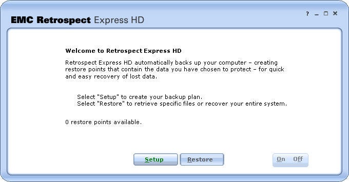 EMC Retrospect Express HD EMC Retrospect Express HD