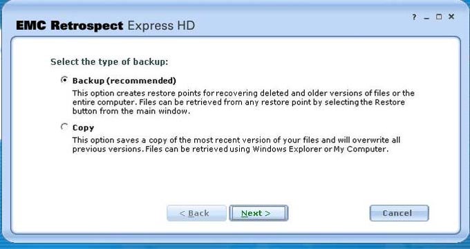 EMC Retrospect Express HD EMC Retrospect Express HD