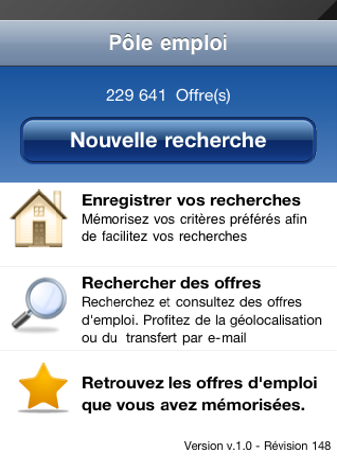 Pôle Emploi pour iPhone - Télécharger