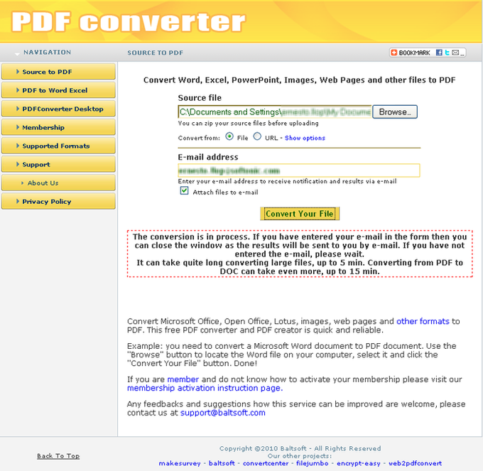 Free PDF Converter