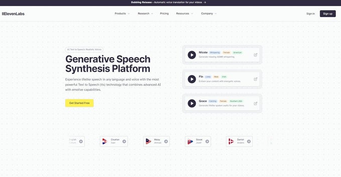 ElevenLabs - Text to Speech for AI: review, features & use cases